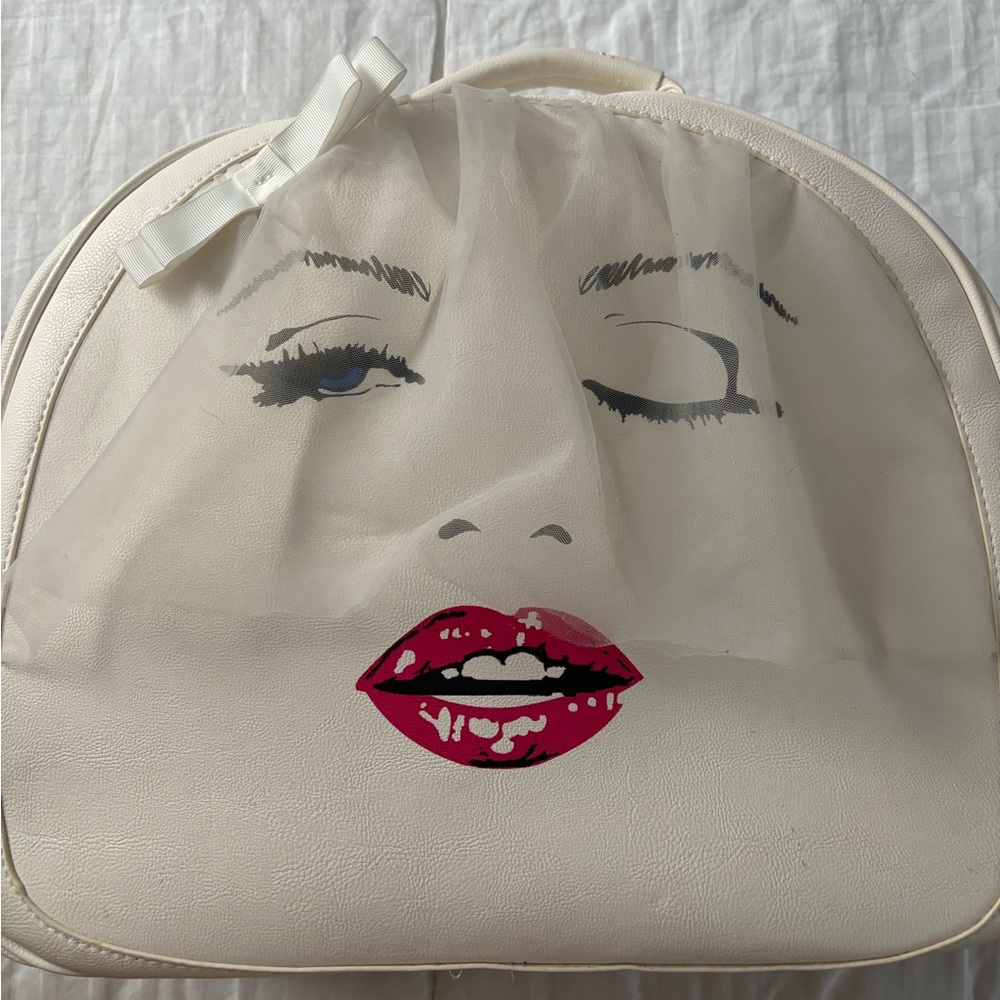Betsey Johnson Marilyn Monroe  You May Now Kiss The Bride Weekender Bag RARE